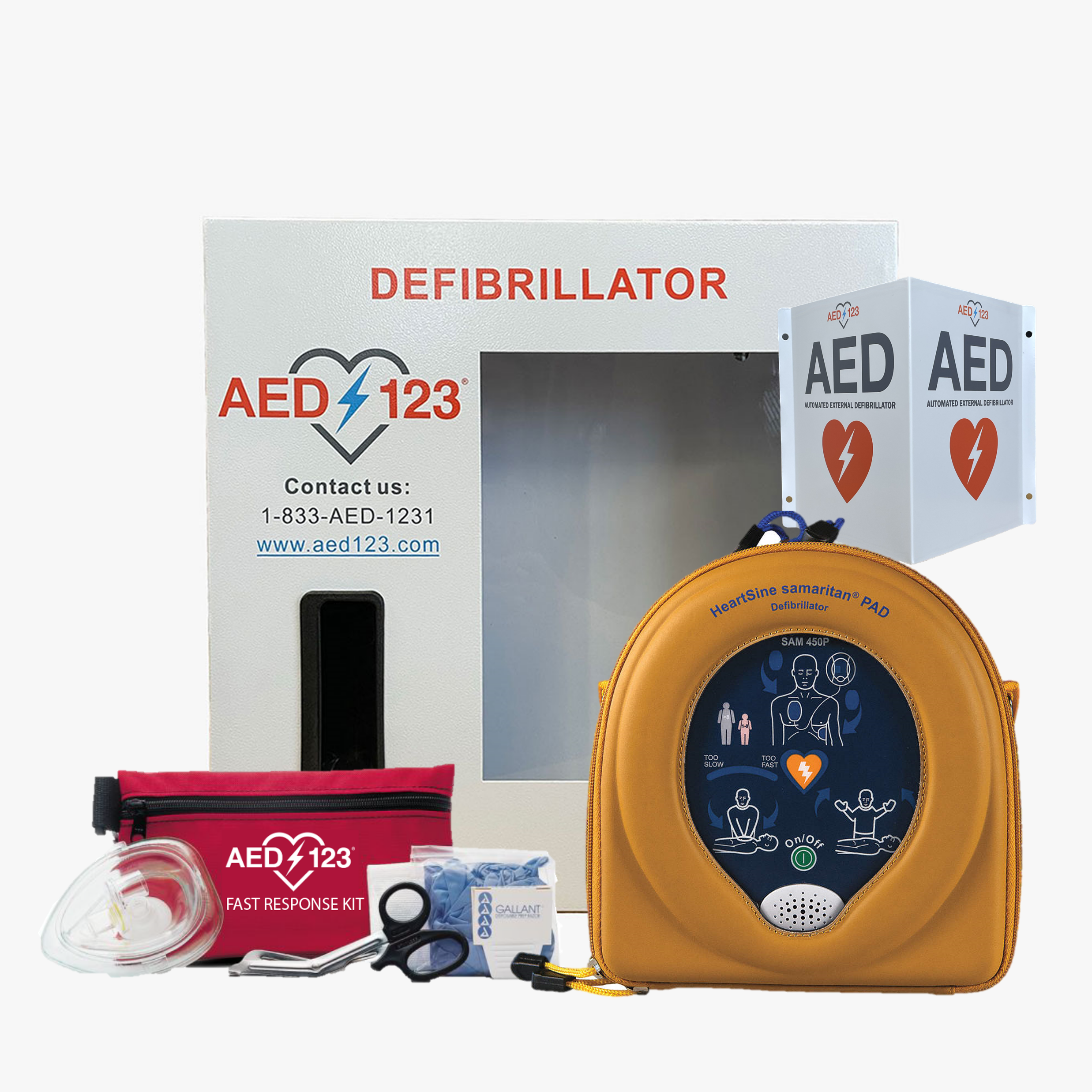 Stryker, Heartsine 450P Bundle (semi-automatic AED with CPR feedback)